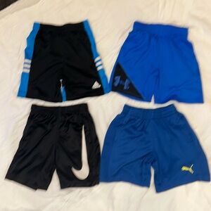 Nike. Puma. Adidas. Under Armour. Boys shorts size 5.